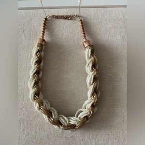 Vintage 17-Strand "Tornado" Glass Seed Bead Necklace piece